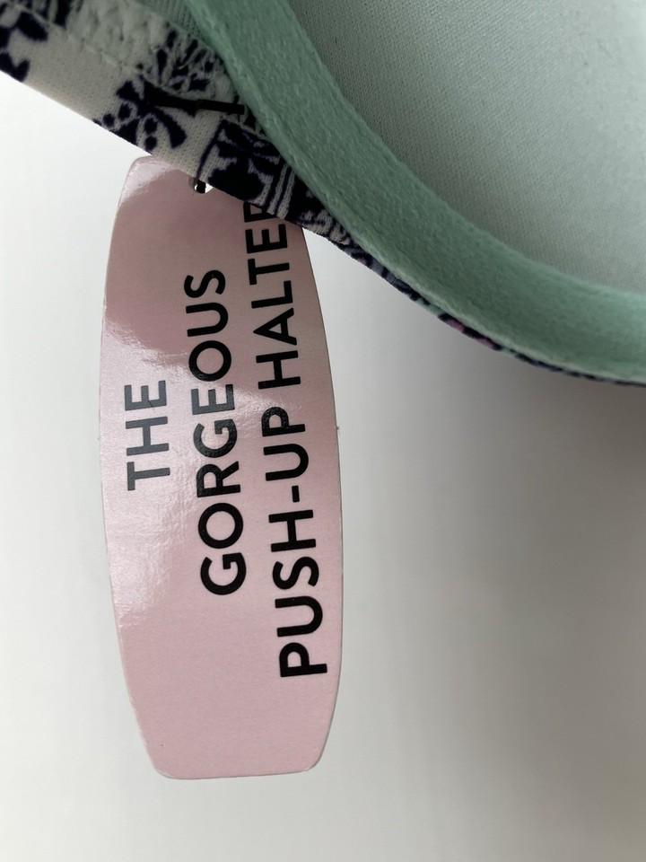 Victoria's Secret The Gorgeous Push-Up Halter Bikini Top 34C Purple ...