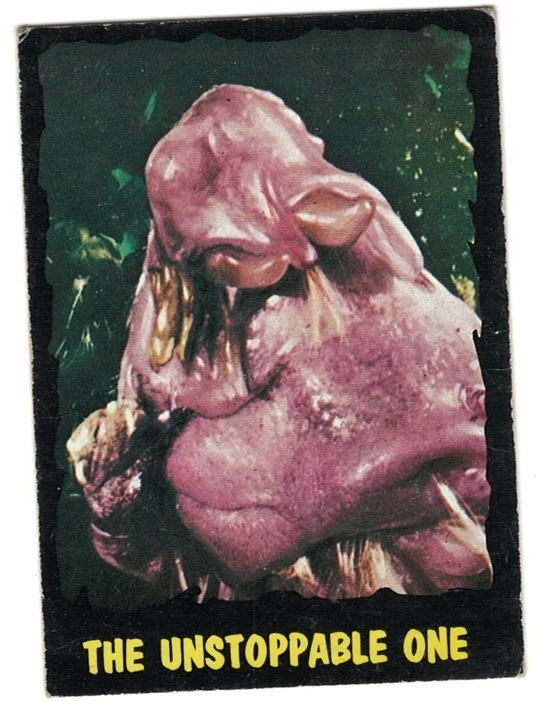 1964 THE OUTER LIMITS # 7 " THE UNSTOPPABLE ONE " CARD - MADE IN  THE U.S.A.