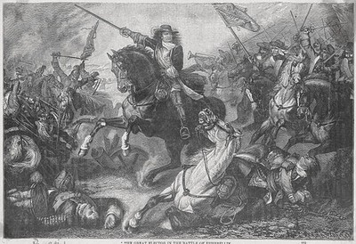 The Great Elector in the Battle of Fehrbellin Historic Old Photo