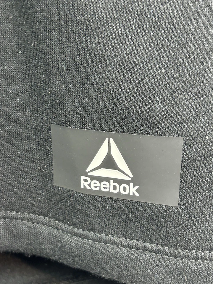 Reebok Shorts Womens 2XL Black Relaxed Short Fleece Lounge Athletic Drawstring - Image 4 of 4