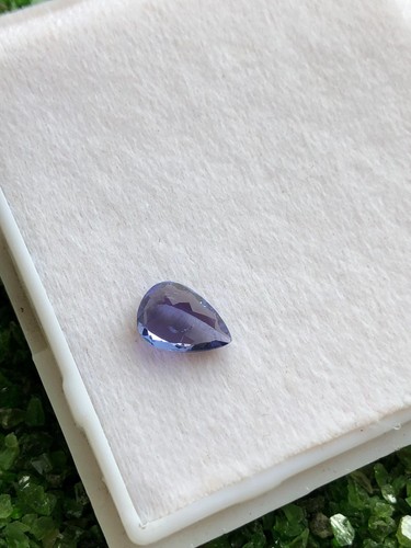 Natural Blue Tanzanite Gemstone, 10x7 mm Pear Faceted Tanzanite For Jewelry. - Picture 5 of 6