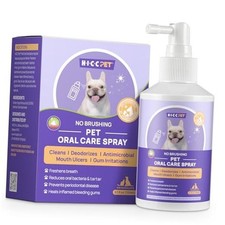 Dog Dental Care Spray, Vet-Trusted Breath Freshener 5.1 Fl Oz Pack of 1