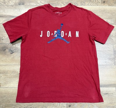 Sz L- Vintage Red Air Jordan Jumpman T Shirt 363277-6DL Preowned