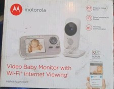Motorola Mbp667 Connect Video Baby Monitor With WiFi Internet Viewing 2.8inch