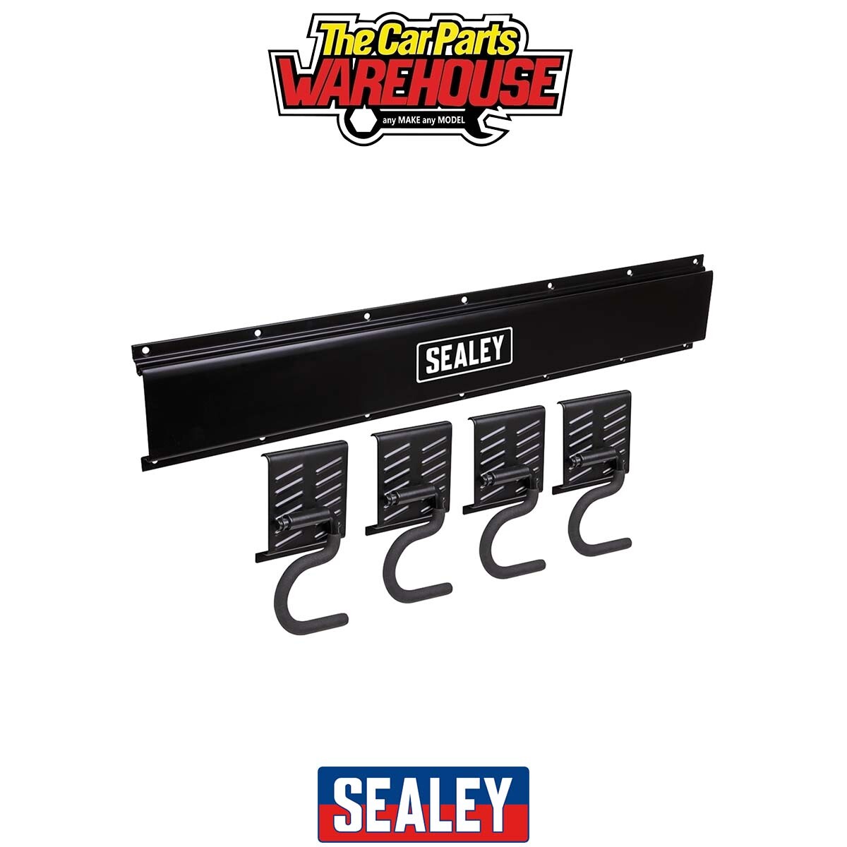Sealey APHKIT5 Wall Mounting 4 Hook Storage Rail