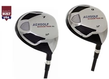 AGXGOLF LADIES RIGHT HAND XS #7 & 9 FAIRWAY UTILITY WOODS wGRAPHITE SHAFTS