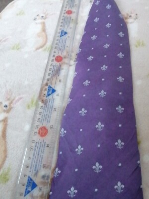 purple fleur de lis tie