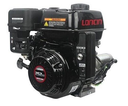 Engine Loncin Cylindrical 25.4x80 252cc Complete Petrol To