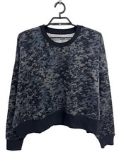 Under Armour Women's fleece Black Camouflage crew Pullover Sweatshirt Size S