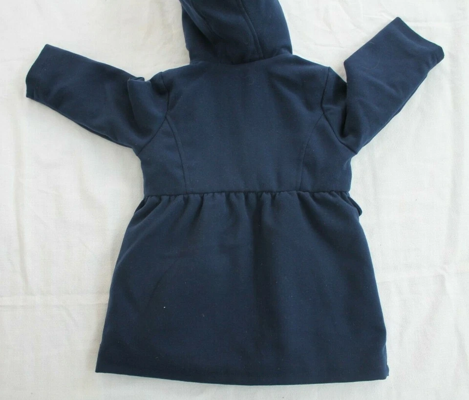 NAUTICA Botón de Alternancia Forrado de Vellón Capucha Acolchado Niño Pequeño Azul Marino Chaqueta Abrigo iz 24 M Foto 2 de 4