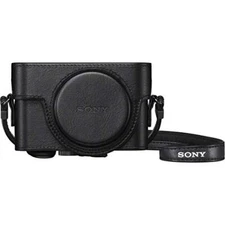 Sony RX100 Series Jacket Camera Case LCJ-RXK BC black With shoulder strap