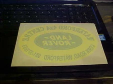 LAND ROVER STICKER FROM IRELAND WATERFORD 4X4 CENTRE 7"x4.75" Inches. NEW!!
