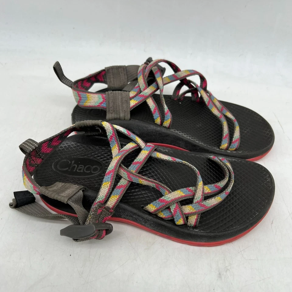 Сандалии Chaco классические с ремешком петля детские размер 2 черные/фиолетовые - Изображение 4 из 4