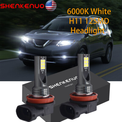 Super Bright H11 LED Fog Light Conversion Kit Low Beam Bulbs 6000K Xenon White