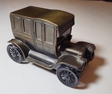 1912 Buick Brass Car Coin Bank Banthrico Chicago USA Vintage 1974 No Key