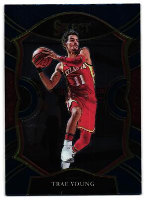 2020-21 Panini Select - Courtside Trae Young #227 Blue for sale