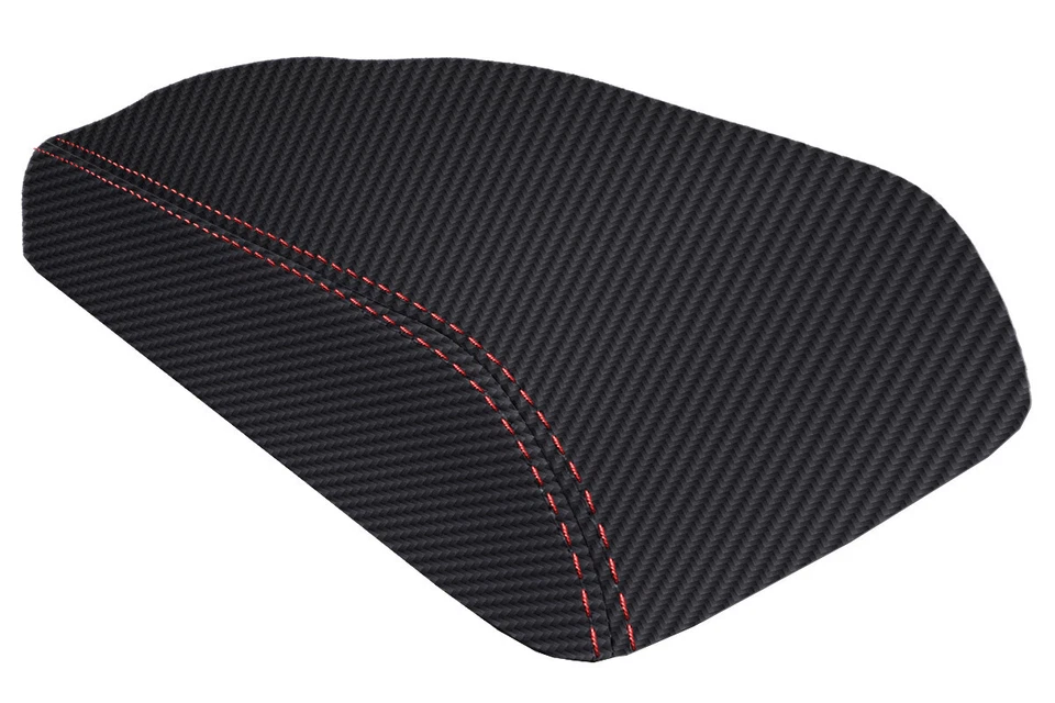 Cubierta de tapa de consola de fibra de carbono para Mitsubishi 3000GT Dodge 91-99 punto rojo Foto 3 de 4