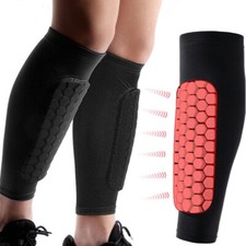 Soccer Shin Guards Calf Compression Sleeve Pads Breathable For Outdoor Sports