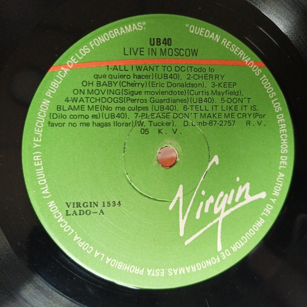 UB40 CCCP - Live In Moscow [1987] Vinyl LP Electronic Reggae Synth