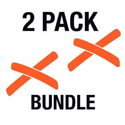 2x ABSOLUTELY RIDICULOUS 3  STICKER ARIA BASEBALL ORANGE X BUNDLE NEW DECALS