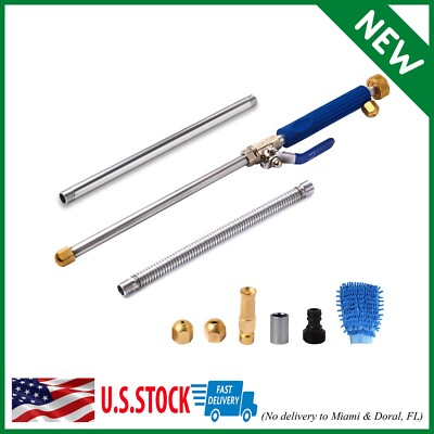 #ad Hydro Jet High Presure Power Washer Wand Jet Nozzle Washer for Garden Hose Water $26.85