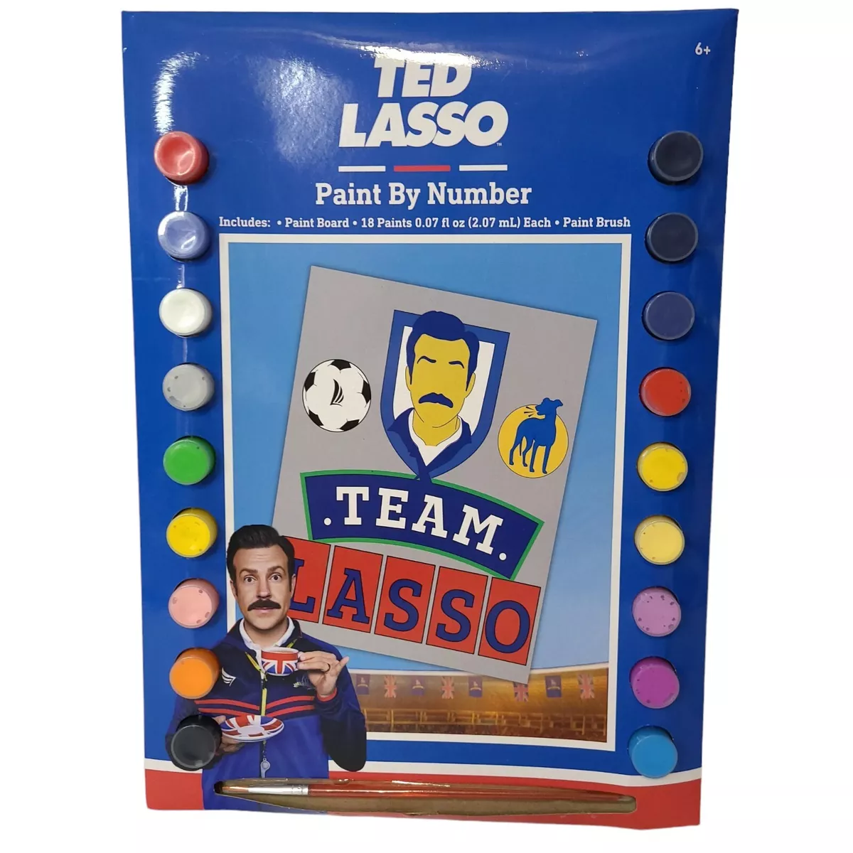 Ted Lasso Paint by Number Art Set Paint Board Paints and Paint Brush