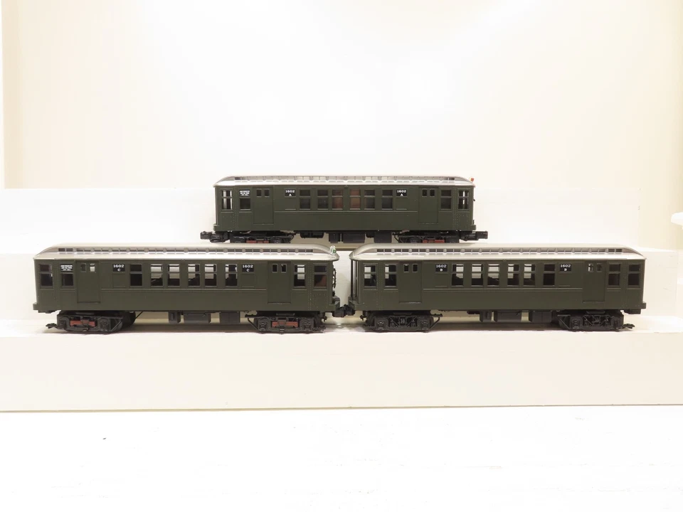 MTH 30-2759-1 NY Transit (Green) Q Type 3 Car Subway Add On Set Non Powered NIB  - Image 3 of 4