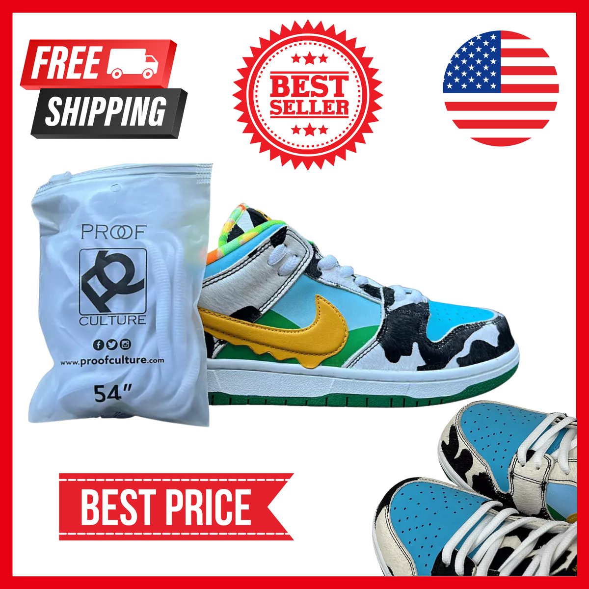 Nike Dunk SB 54 Inch Replacement Shoelaces For SB Dunks 54 Inch Oval Lace