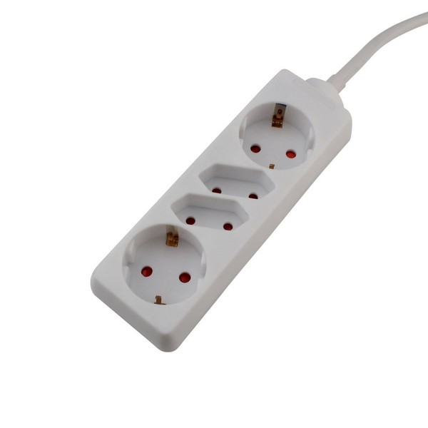 Unitec Tischsteckdose 2+2-Fach, 1,4M Kabel (H05VV-F 3G1,5Mm²), Weiss (444971)-image