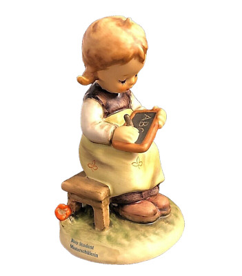 Goebel Hummel Figur 367 Die Musterschülerin Mädchen Tafel  Hummelfigur 1. Wahl