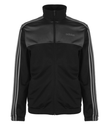 adidas 3 stripe basic poly tracksuit mens