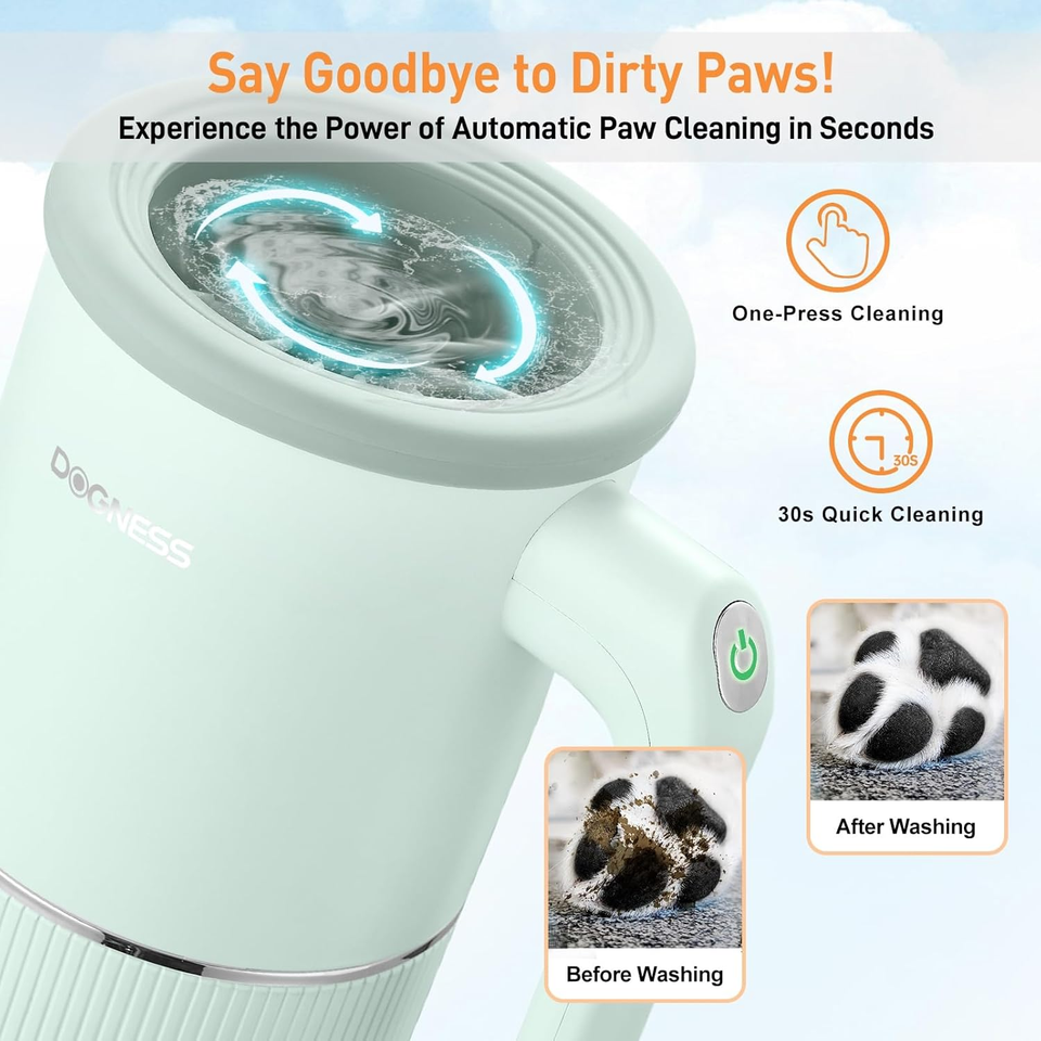Automatic Dog Paw Cleaner and Massager, Electric Paw Washer for Dogs