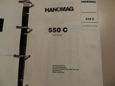 1981 Hanomag Bagger 550 C Teile Ersatzteil katalog Parts list catalog ue 