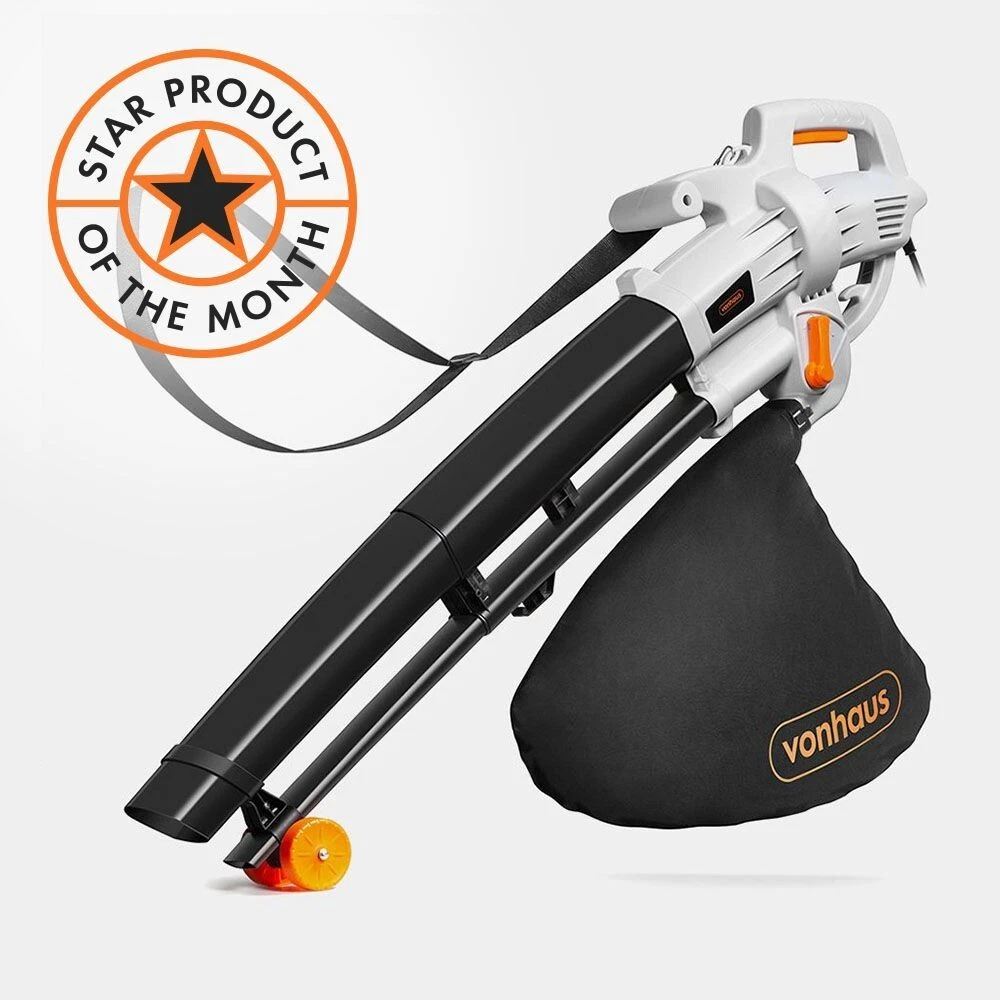 NEW BOXED VonHaus Leaf Blower Garden Vacuum Mulcher 3 in 1 35L