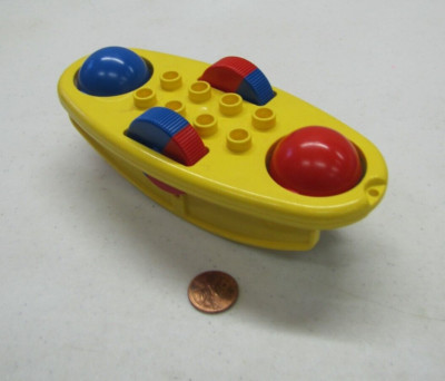Lego Duplo Vintage Teeter Totter Rolling Balls Rattles Toy Yellow Interlego
