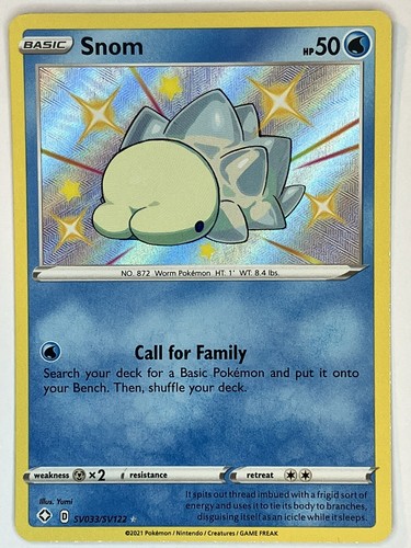 Snom SV033/SV122 Shining Fates Shiny Vault Pokémon TCG Holo Ultra Rare