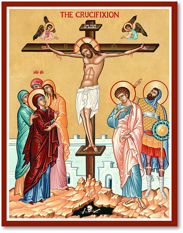 THE CRUCIFIXION of Jesus ICON 8x10
