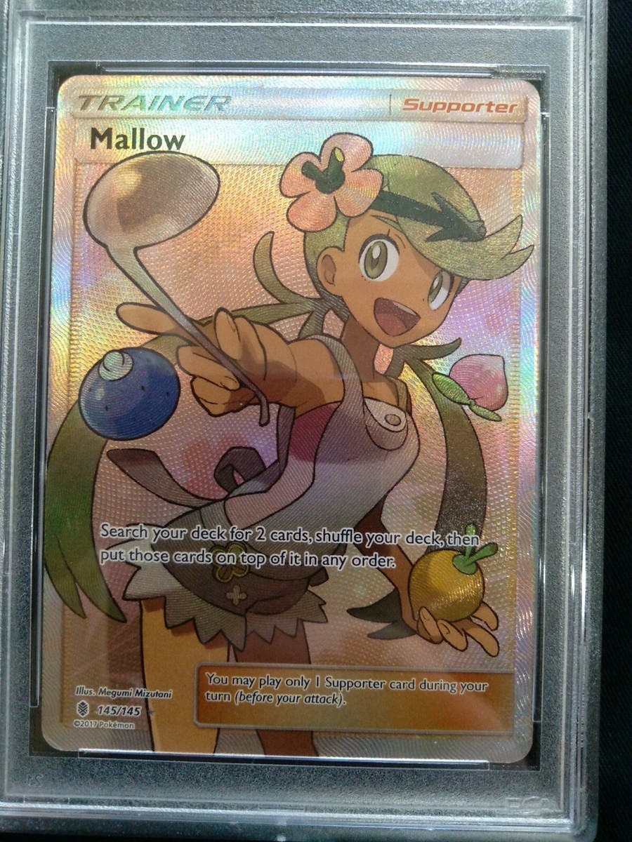 mallow pokemon card price Graded PSA 4 2017 PM Sun & Moon Full Art MALLOW #145 Guardians Rising VG