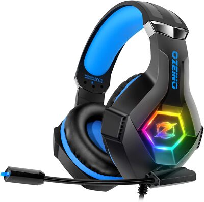 Ozeino Gaming Headset für PS4 PS5 PC,PS4 Kopfhörer mit Mikrofon 3D Surround