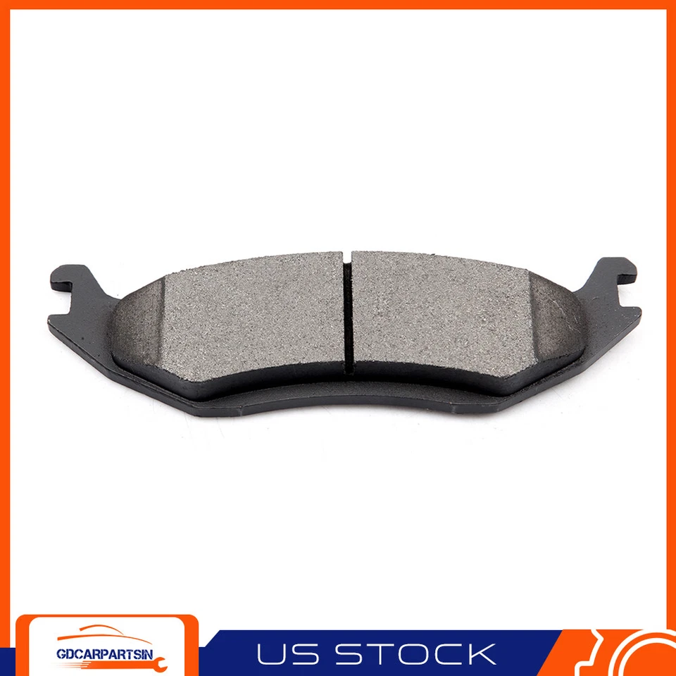 Pinzas de freno traseras rotores y pastillas de cerámica ranuradas para Dodge Ram 1500 2002-2010 Foto 3 de 4