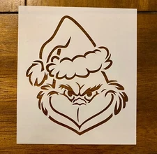 Grinch Christmas Holidays Reusable 10 MIL Laser Cut Mylar Stencil Painting