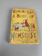 Edward Lear:  A Book of Nonsense 1959 Hardcover, Looking Glass Library #7