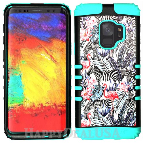 for Samsung Galaxy S9 & Plus KoolKase Hybrid Cover Case - Texture Flamingo 11 - Picture 4 of 8