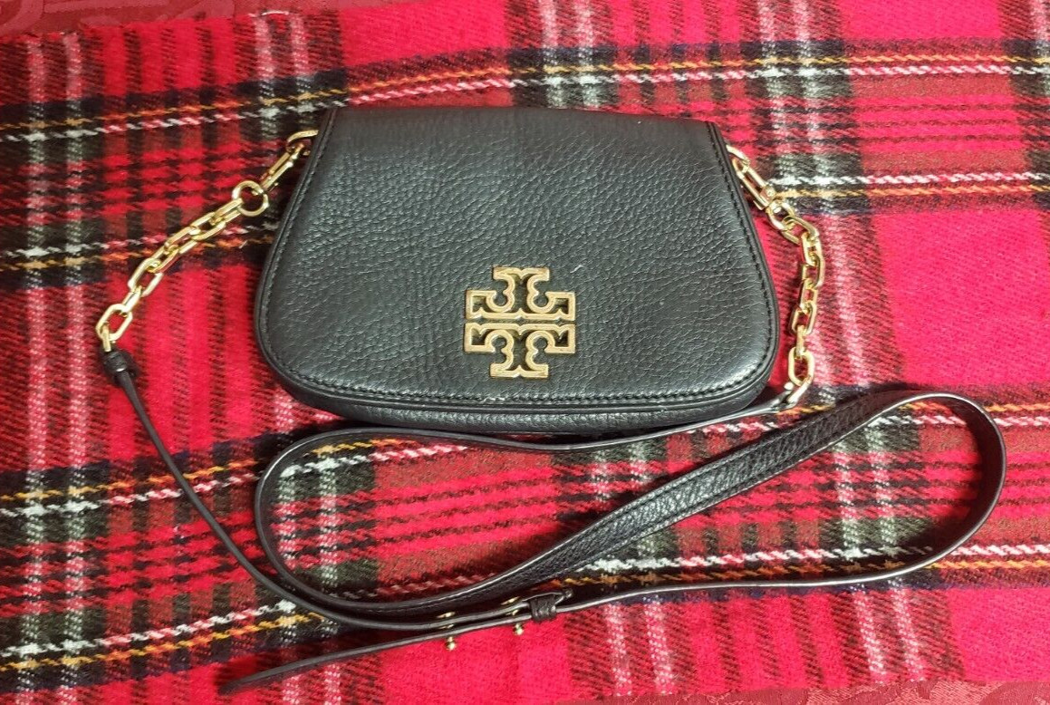 Tory Burch Crossbody Pabbled Leather Black Limited Ed… Gem
