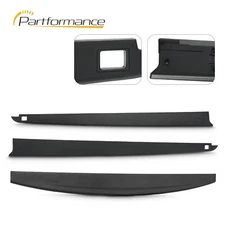 Crew Cab Rear Left&Right 5.7'' Bed Rail Cap Molding Trim 3Pcs For 09-18 Ram 1500