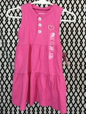 NWT BABY GAP Pink Cotton Sleeveless Summer Dress Diaper Cover Set 6-9 Months