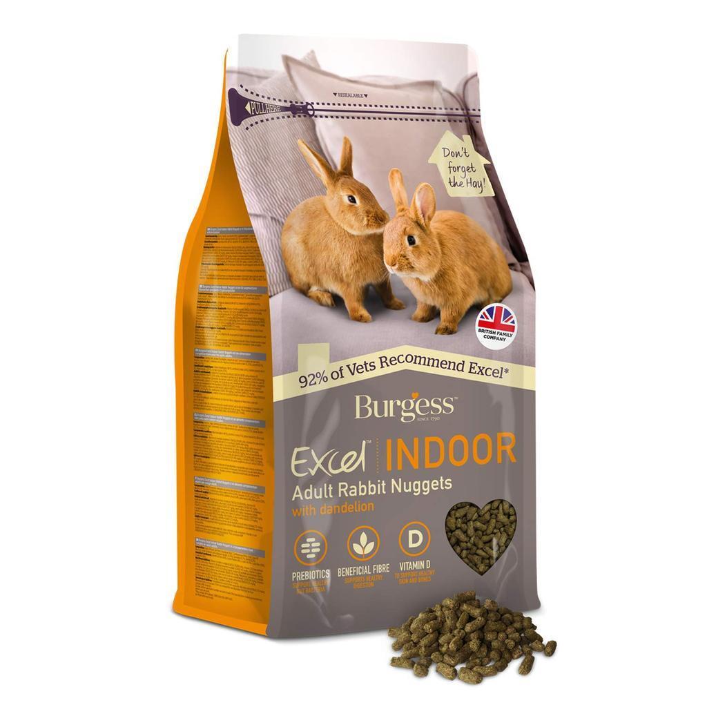 Burgess Excel Indoor Rabbit Food - 1.5kg - Prevents Selective Feeding - Supports Immune System - Image 2
