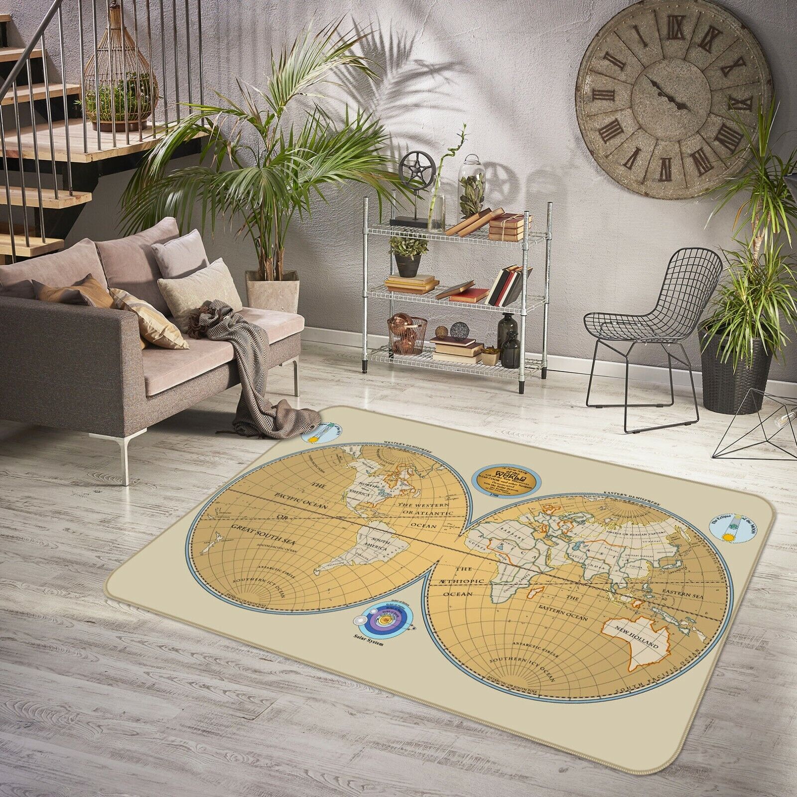 3D Solar System ZHU59 World Map Game Antypoślizgowy matowy elegancki dywan fotograficzny Amy Klasyczny domowy