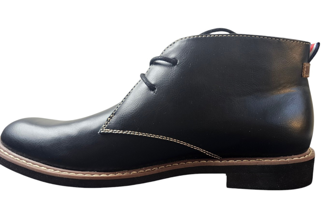 TOMMY HILFIGER Men’s Black Formal Dress Shoes Size 8M Memory Foam Leather Soles thumbnail 9