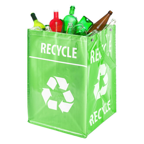 5 Pack Reusable Recycling Bags Paper Plastic Glass Large Recycle Household Waste - Picture 4 of 15